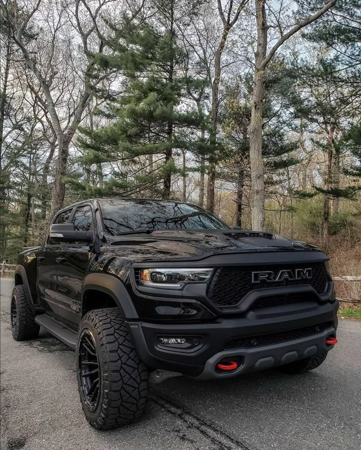 Ram TRX after full ceramic coating — deep black gloss protection