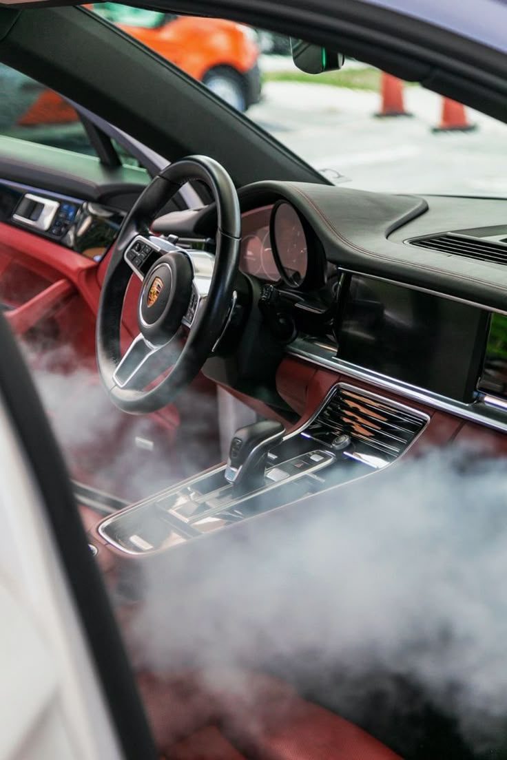Interior steam cleaning — sanitizing a luxury cabin with no harsh chemicals